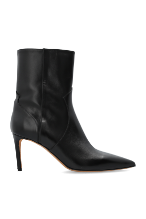 Black Leather ankle boots with heels MM6 Maison Margiela